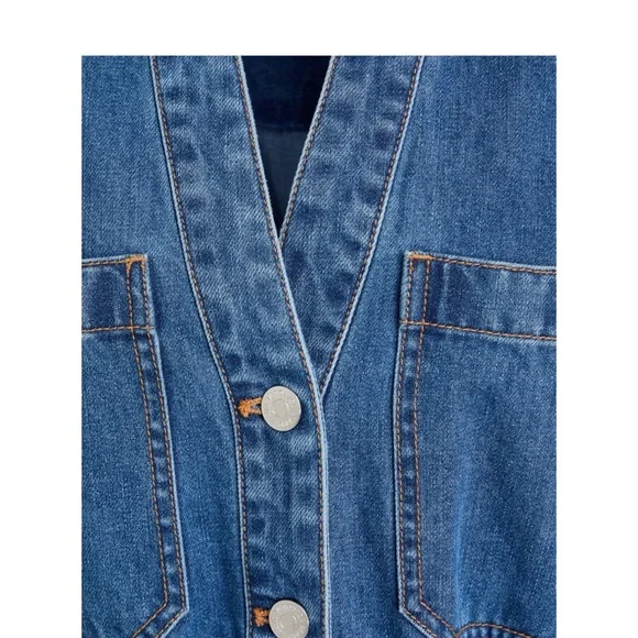 NWT Veronica BeardMidi Denim Dress